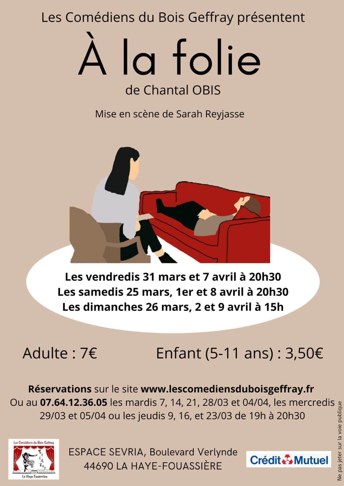 Affiche du week-end théâtre - 2023